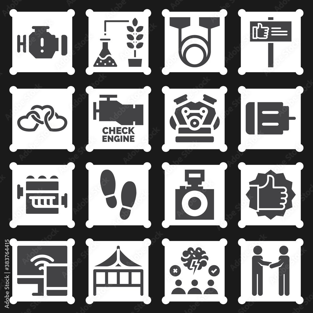 16 pack of reaction filled web icons set 16 pack of reaction filled web icons set