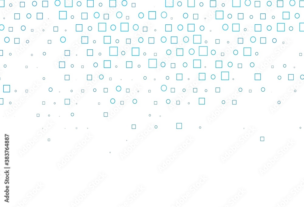 Light BLUE vector texture with disks, rectangles. Light BLUE vector texture with disks, rectangles.