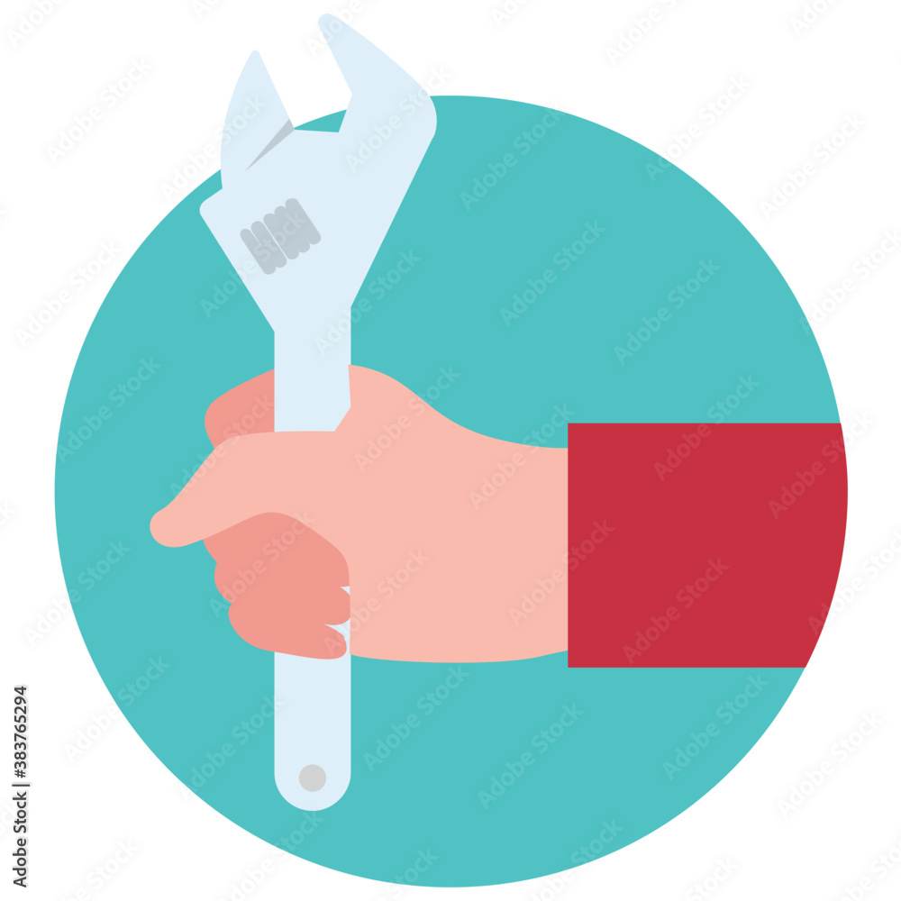 A handheld wrench for maintenance
A handheld wrench for maintenance