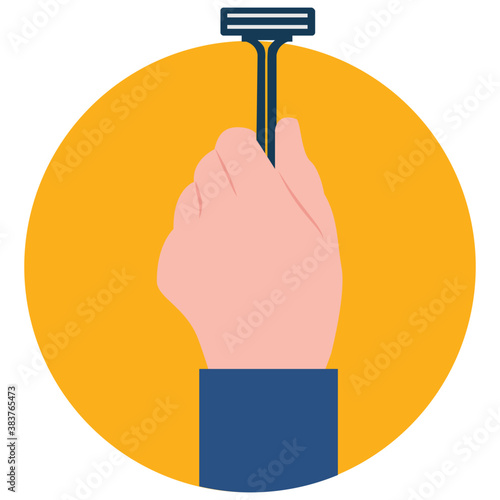 
A handheld razor for shave 
