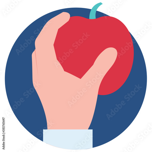 
A handheld veggie for salads, capsicum 
