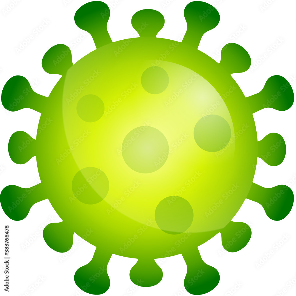 Virus Symbol grün Virus Symbol grün
