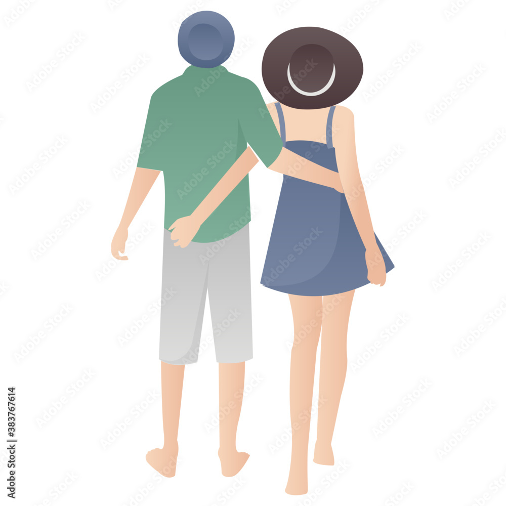 Fototapeta premium Lovers are having good time 