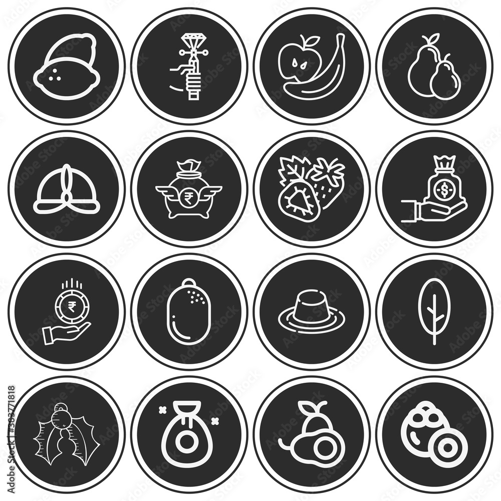 16 pack of rich lineal web icons set 16 pack of rich lineal web icons set