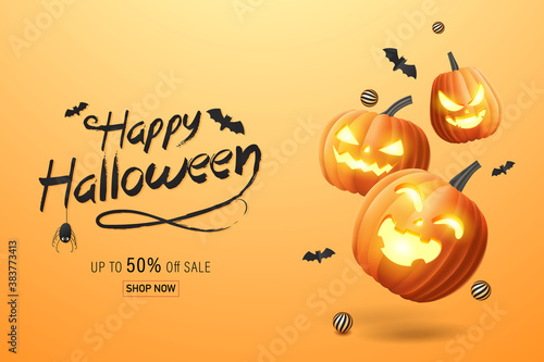 Foto autumn, background, banner, bat, black, card, cartoon, celebration, copy, cut, c