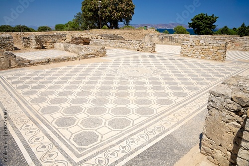 big ancient mosaic floor photo