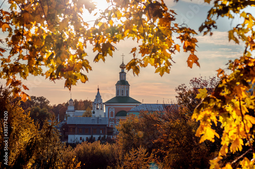 Old town on an autumn evening