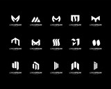 Letter M Logo collection. modern design. vector ilusstration