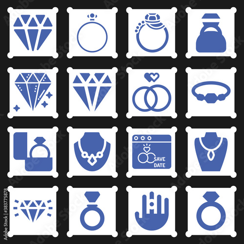 16 pack of offering  filled web icons set
