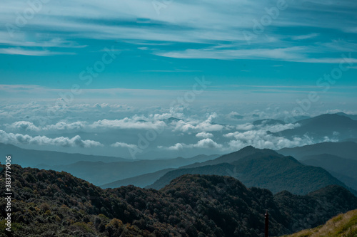 clouds over the mountain