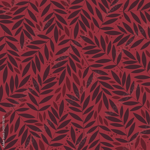 Burgundy red leaf background
