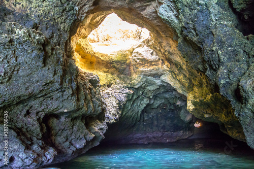 Grotto in Ponta de Piedade, Portugal photo