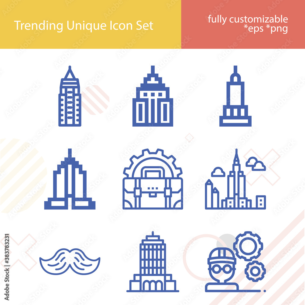 Simple set of propose related lineal icons.