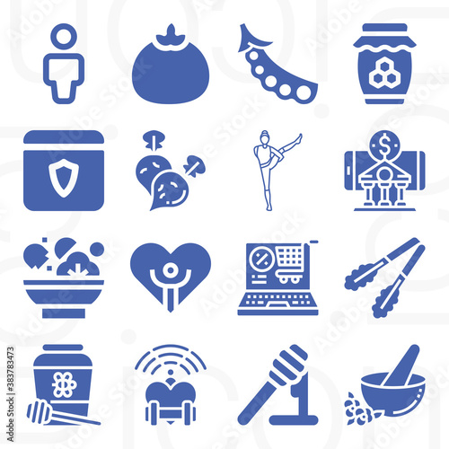16 pack of speech bubble  filled web icons set