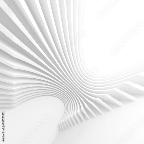 Modern Wall Wallpaper. Curved Graphic Design
