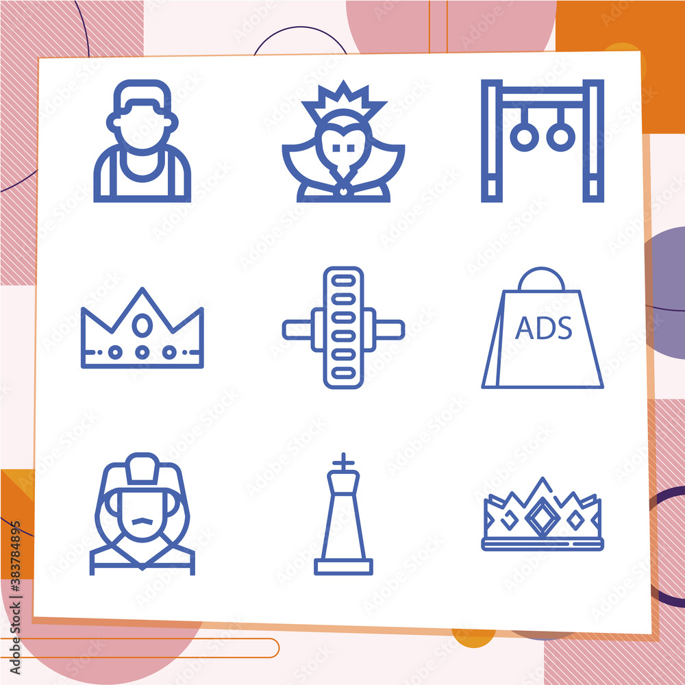Simple set of 9 icons related to jewelry Simple set of 9 icons related to jewelry