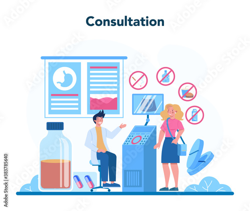 Gastroenterology doctor concept. Idea of health care and stomach