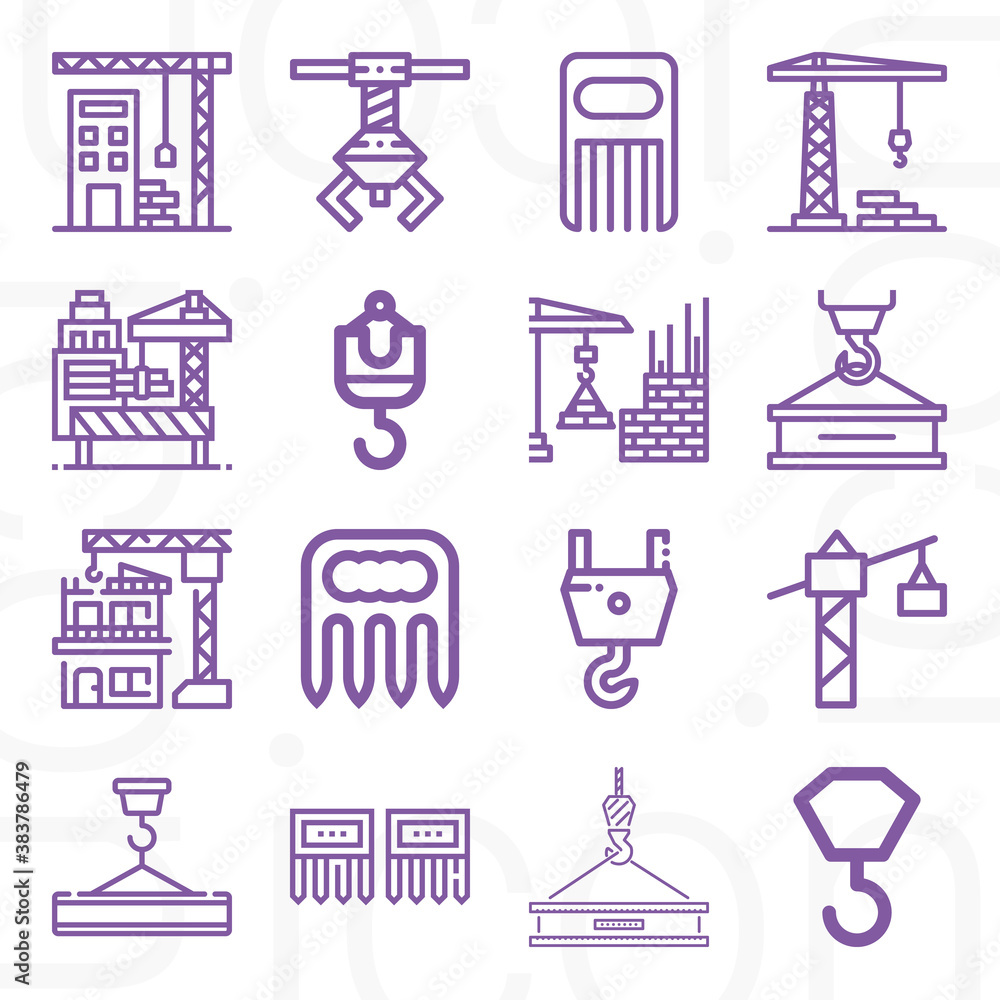 16 pack of stretch out lineal web icons set 16 pack of stretch out lineal web icons set