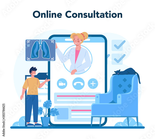 Tuberculosis specialist online service or platform. Human pulmonary