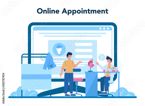 Urologist online service or platform. Idea of kidney and bladder