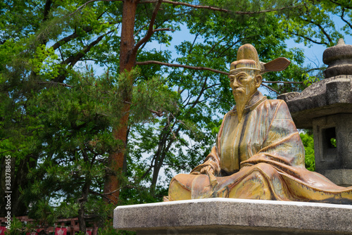 京都 豊国神社の豊臣秀吉像