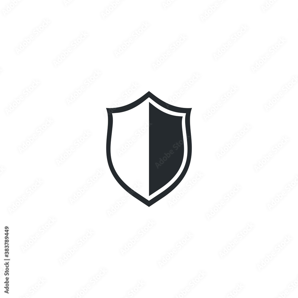 black shield logo template vector illustration black shield logo template vector illustration