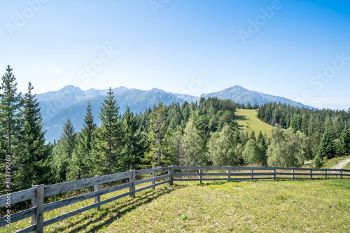 Idyllic summer landscape in the Alps