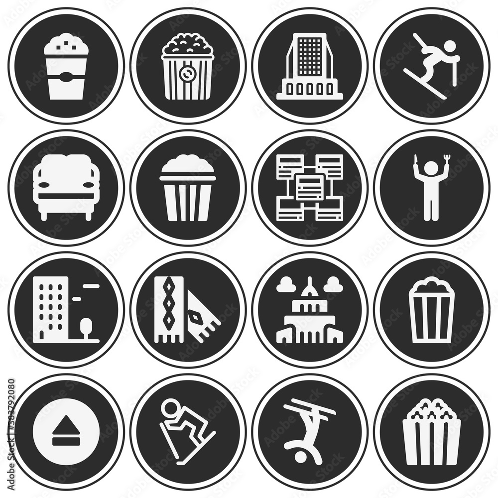 16 pack of famine filled web icons set 16 pack of famine filled web icons set