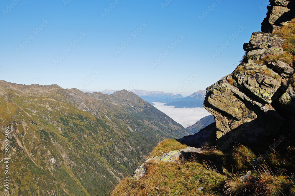 Mountain view in Klafferkessel, Austria