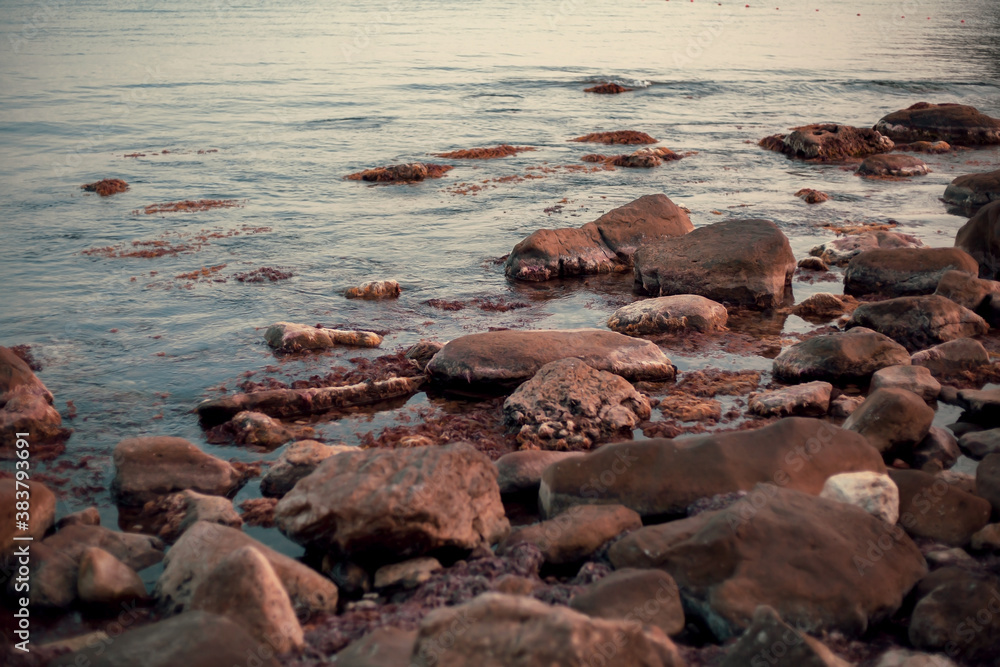 Landscape of sea stones