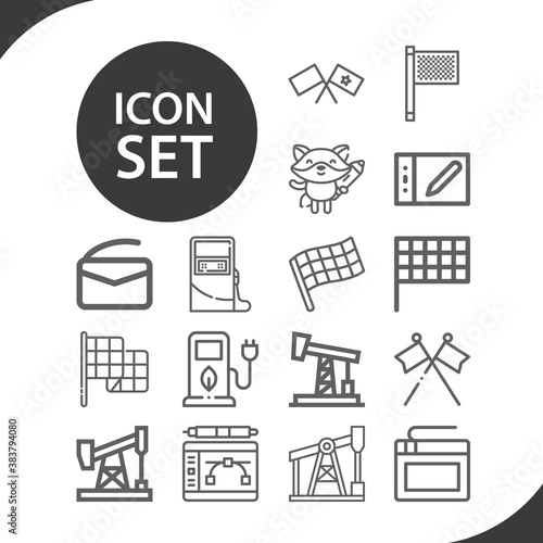 Simple set of pulling related lineal icons.