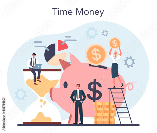 Enterpreneur concept. Idea of lucrative business, strategy and achievement.