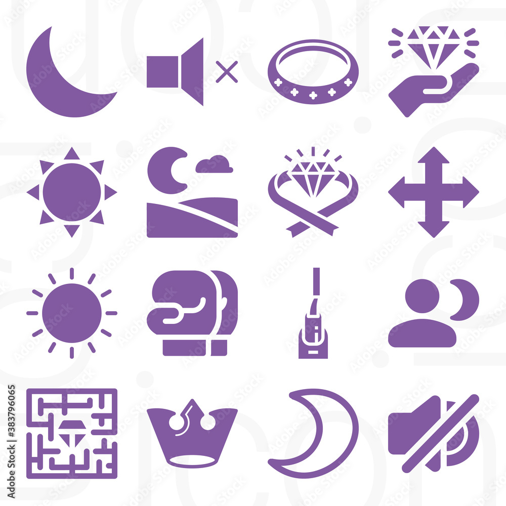16 pack of shine filled web icons set 16 pack of shine filled web icons set