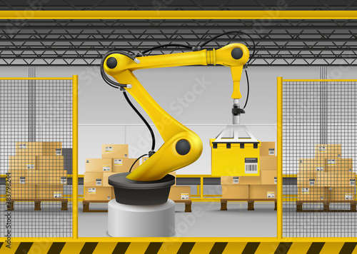 Robotic Arm Realistic Background