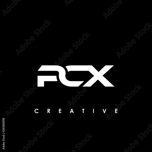 PCX Letter Initial Logo Design Template Vector Illustration photo