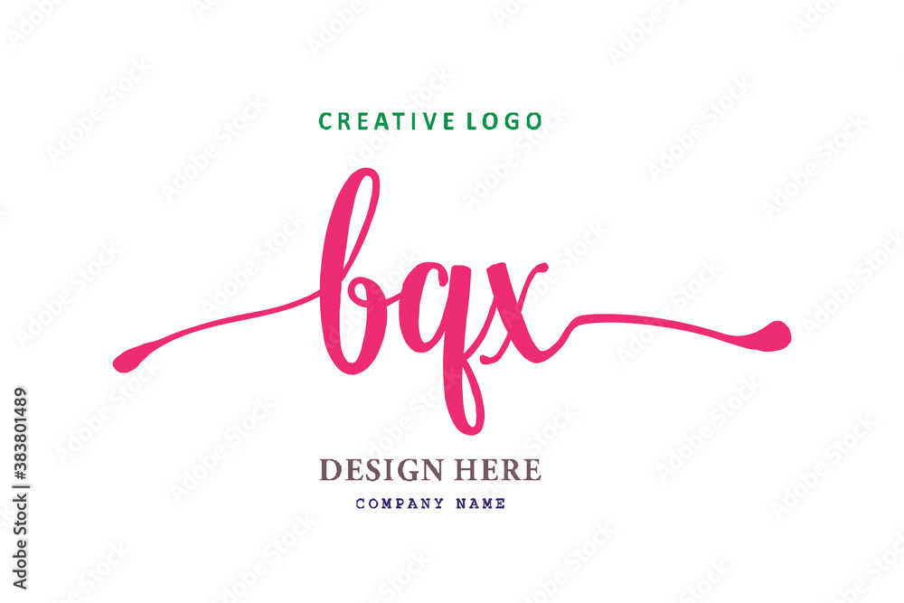 pharmacy logo composition of the letter BQX is simple, easy to understand and authoritative pharmacy logo composition of the letter BQX is simple, easy to understand and authoritative