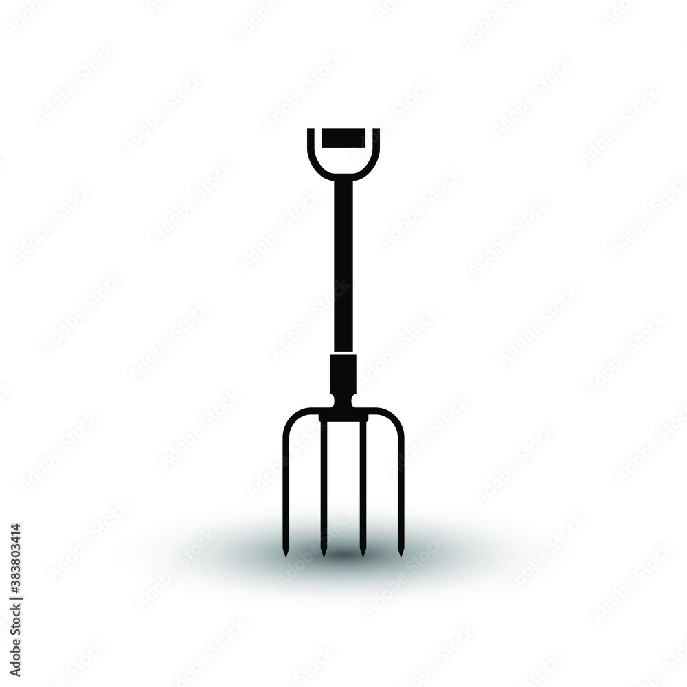 Shovel icon isolated on white background from summer camp collection. Shovel and pitchfork icons. Vector illustration. EPS10 Shovel icon isolated on white background from summer camp collection. Shovel and pitchfork icons. Vector illustration. EPS10