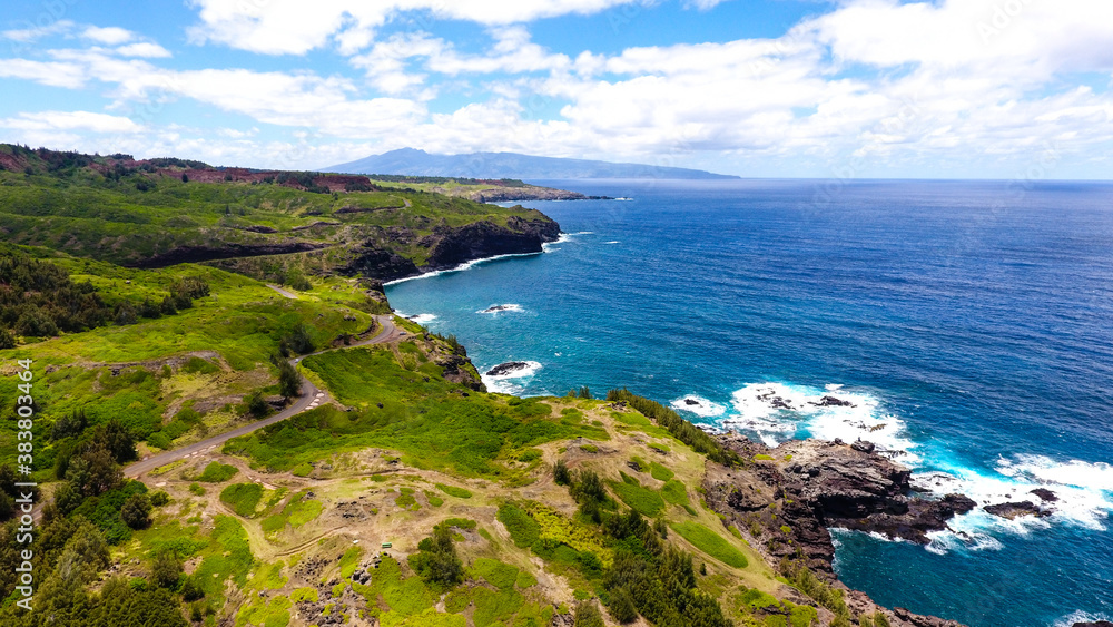 Aerial  West Maui Coast, Hawaii