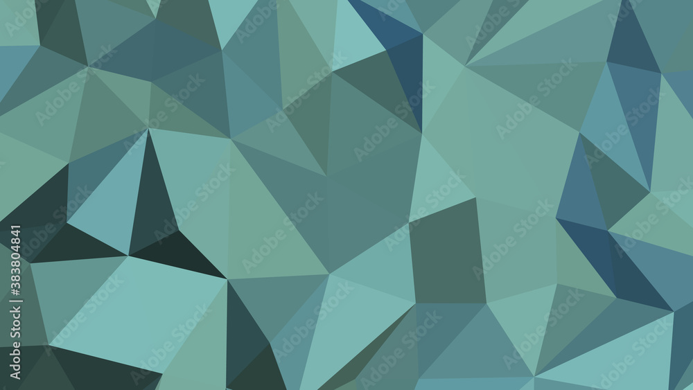 Cadet blue abstract background. Geometric vector illustration. Colorful 3D wallpaper.
