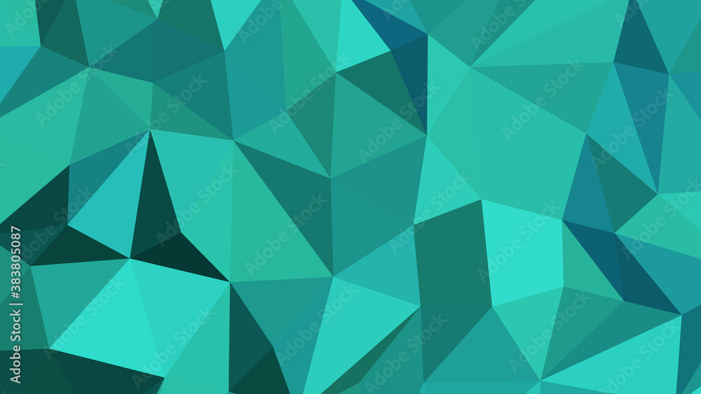 Light sea green abstract background. Geometric vector illustration.  Colorful 3D wallpaper. Stock Vector | Adobe Stock