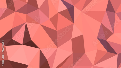 Light coral abstract background. Geometric vector illustration. Colorful 3D wallpaper.