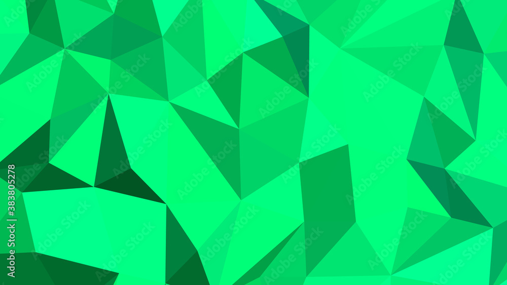 Obraz premium Spring green abstract background. Geometric vector illustration. Colorful 3D wallpaper.