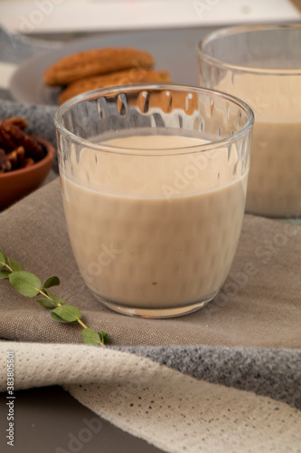 vegetable milk in a glass