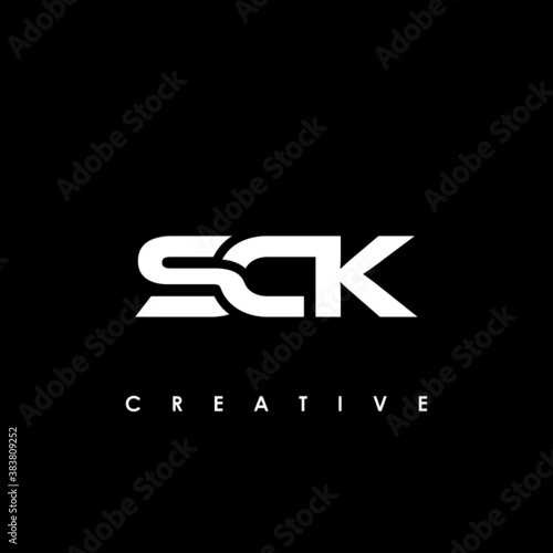 SCK Letter Initial Logo Design Template Vector Illustration
