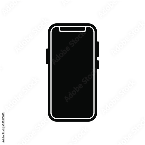 phone vector with blank white screen isolated on white background. eps 10