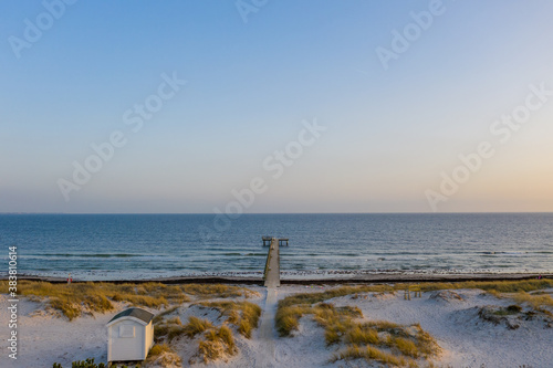 Drone photograph of Ljunghusen in southern Sweden outside of Malmö