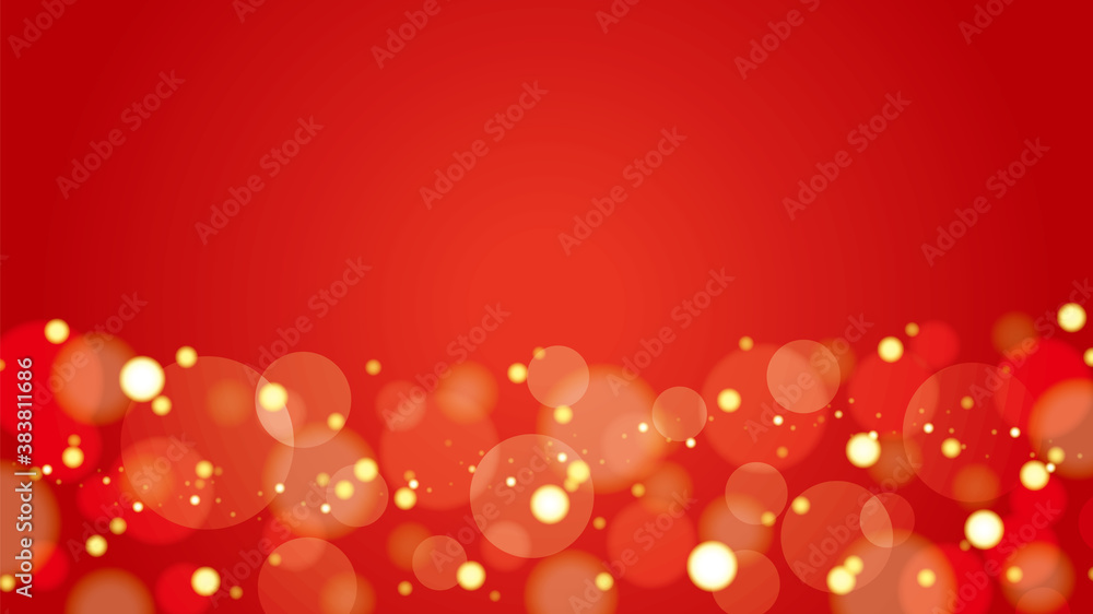 キラキライルミネーション背景 赤 Stock Vector Adobe Stock