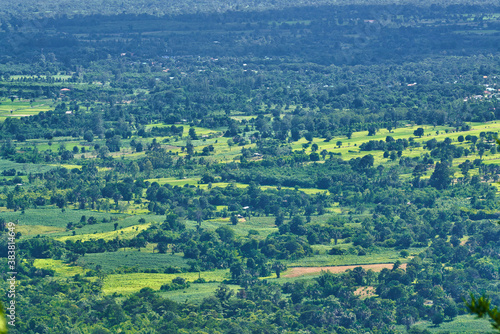 Aerial view of green countryside of thailand © bank215