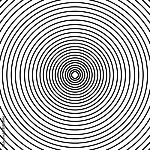 Stripes pattern. abstract geometric background. Concentric figure with alternating black and white stripes. star in lines. Repeating pattern.