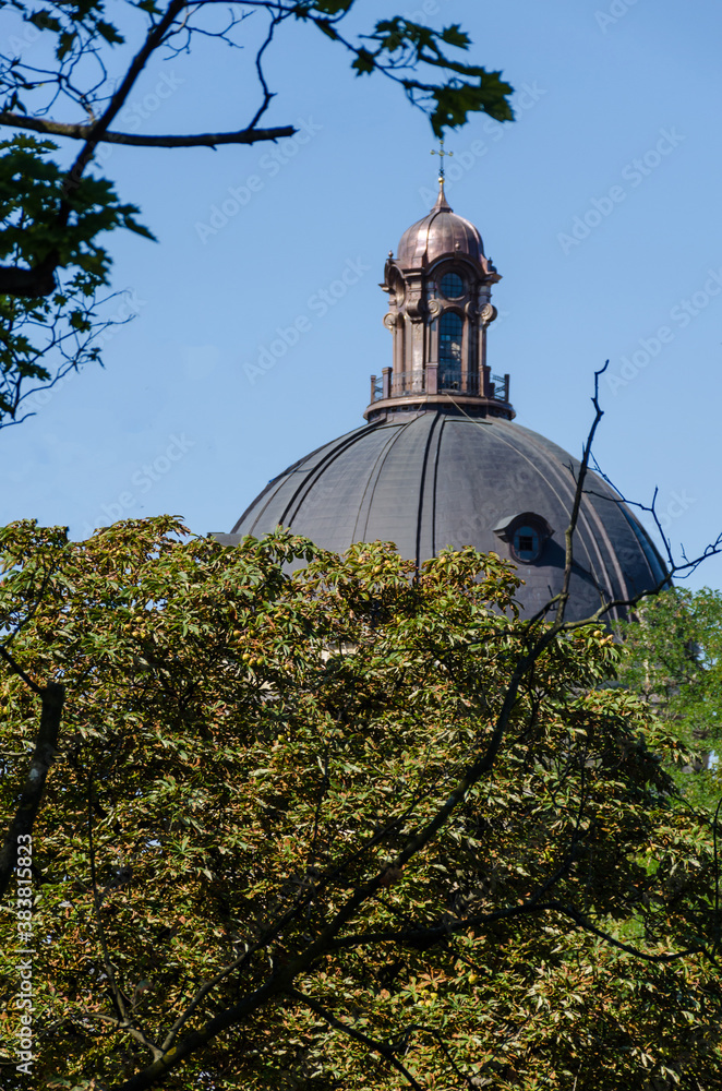 Lviv Old City architecture in the autumn sunny day Lviv Old City architecture in the autumn sunny day